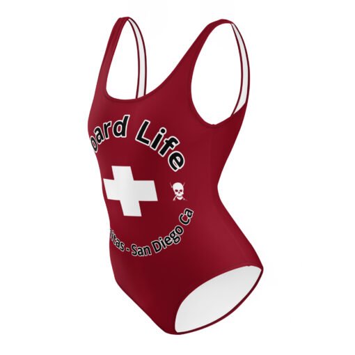 Buy Safety Red One Piece Swimsuit Online at Best Prices - Image 5