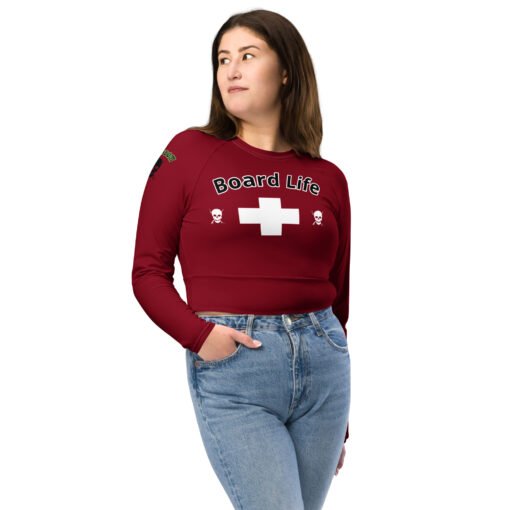 Board Life Safety First long-sleeve crop top - Image 4