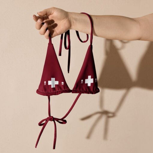 Buy red string bikini top Online at Best Prices - Image 6