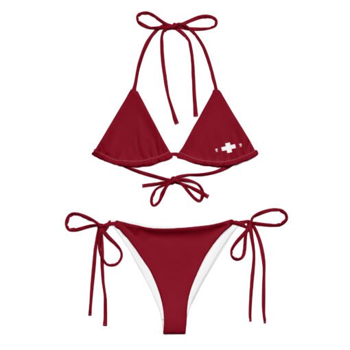 Buy Red Safety First beach string bikini Online at Best Prices - Image 3
