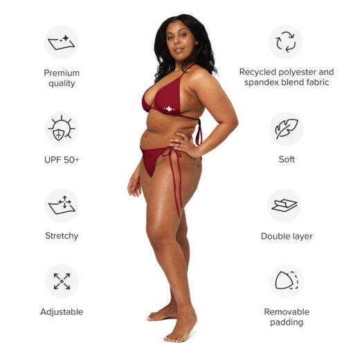 Buy Red Safety First beach string bikini Online at Best Prices - Image 6