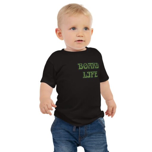 Baby staple tee black