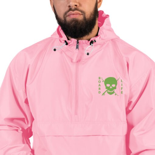 Board Life Embroidered Champion Collaboration Packable Jacket - Image 11