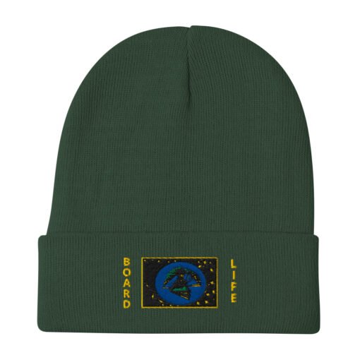 beanie dark green