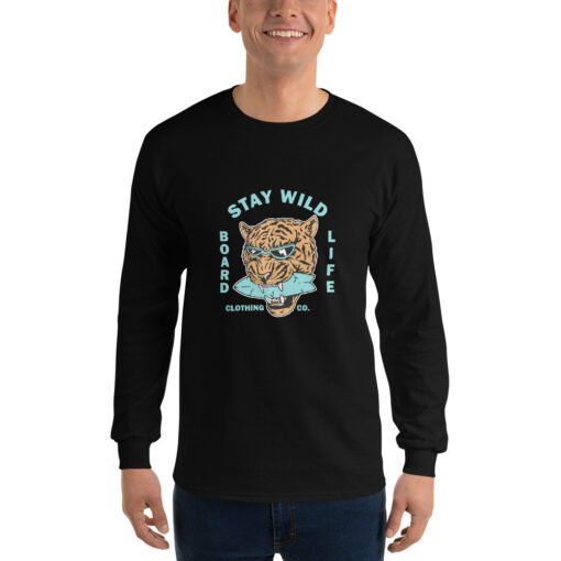 mens long sleeve tshirt black