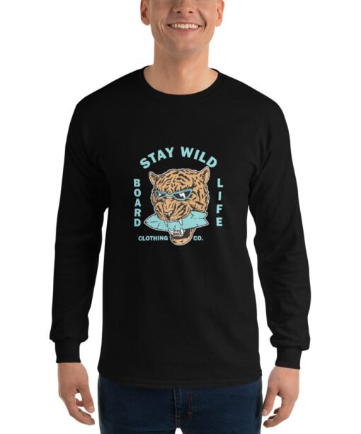 mens long sleeve tshirt black