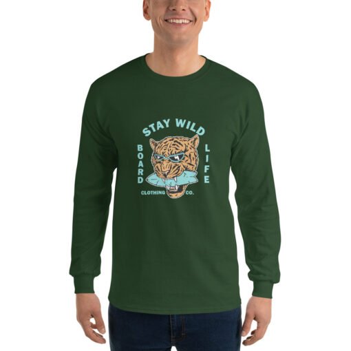Buy Stay Wild Men’s Long Sleeve best classic t shirt Online at Best Prices - Image 19