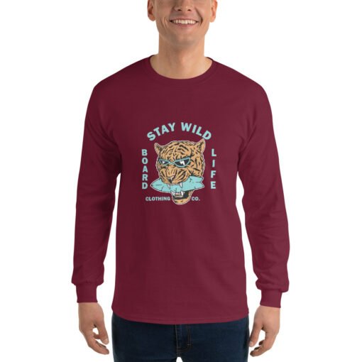 Buy Stay Wild Men’s Long Sleeve best classic t shirt Online at Best Prices - Image 13