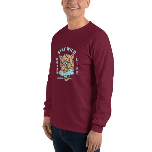 Buy Stay Wild Men’s Long Sleeve best classic t shirt Online at Best Prices - Image 17