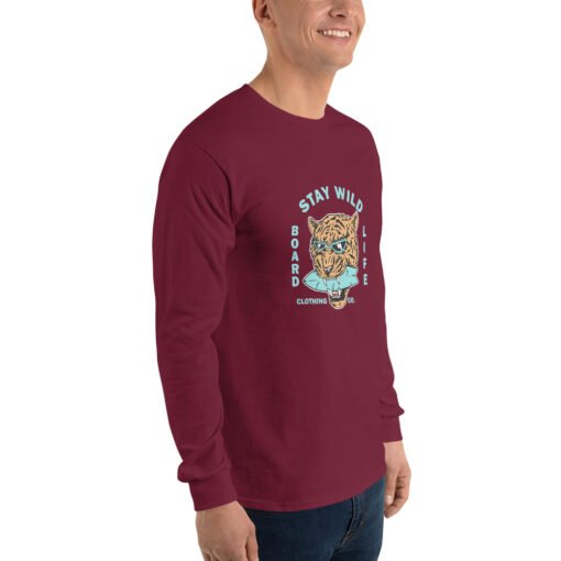 Buy Stay Wild Men’s Long Sleeve best classic t shirt Online at Best Prices - Image 18