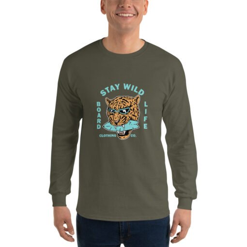 Buy Stay Wild Men’s Long Sleeve best classic t shirt Online at Best Prices - Image 37