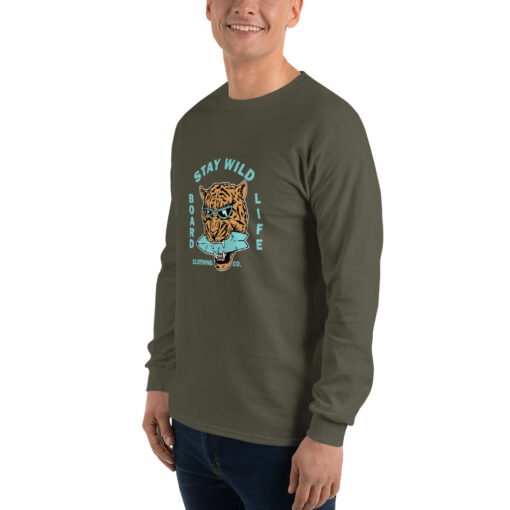 Buy Stay Wild Men’s Long Sleeve best classic t shirt Online at Best Prices - Image 41