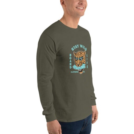 Buy Stay Wild Men’s Long Sleeve best classic t shirt Online at Best Prices - Image 42