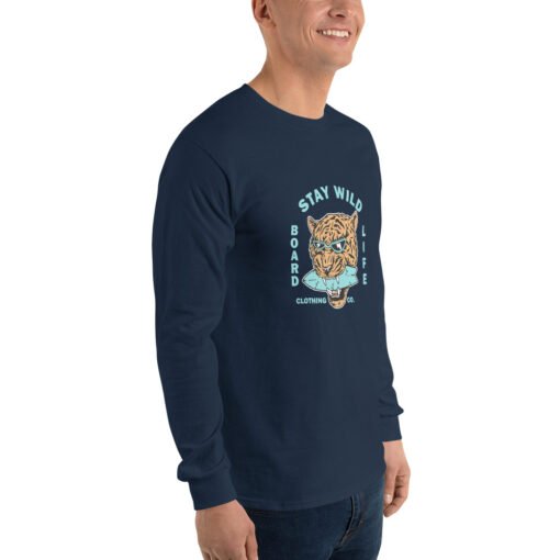 Buy Stay Wild Men’s Long Sleeve best classic t shirt Online at Best Prices - Image 12
