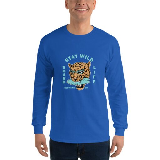 Buy Stay Wild Men’s Long Sleeve best classic t shirt Online at Best Prices - Image 31