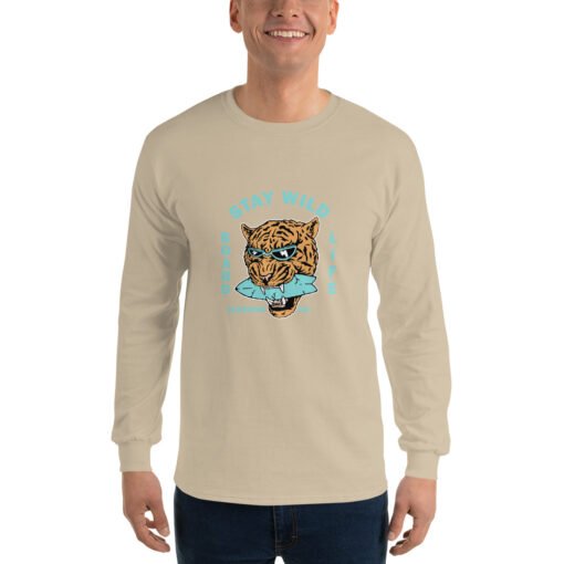 Buy Stay Wild Men’s Long Sleeve best classic t shirt Online at Best Prices - Image 61