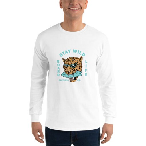Buy Stay Wild Men’s Long Sleeve best classic t shirt Online at Best Prices - Image 73