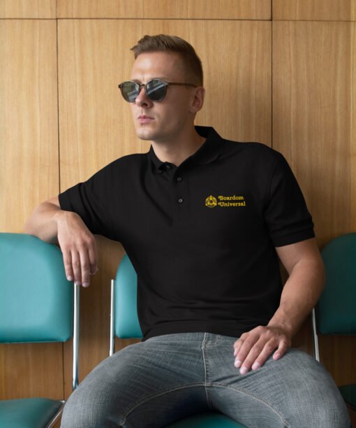 Black polo t shirt