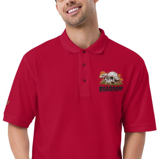 Buy Boardom Fungus Among Us Premium embroidered polo t shirt Online at Best Prices - Image 6