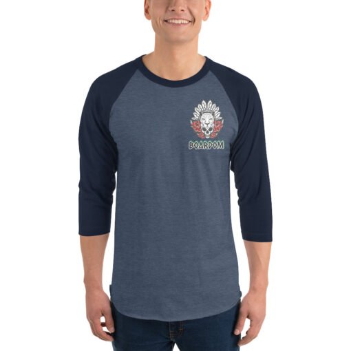 Buy Boardom Spirit Animal pocket 3/4 raglan sleeve t shirt Online at Best Prices - Image 5