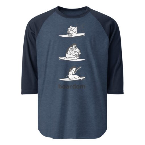 boardom till death do us part 3/4 sleeve raglan shirt - Image 3