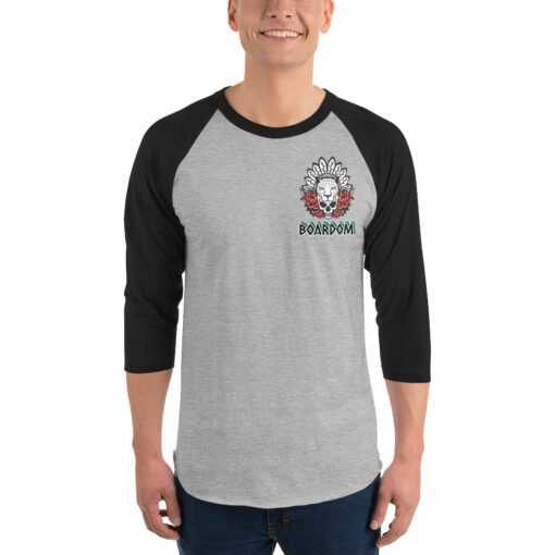 Buy Boardom Spirit Animal pocket 3/4 raglan sleeve t shirt Online at Best Prices - Image 6