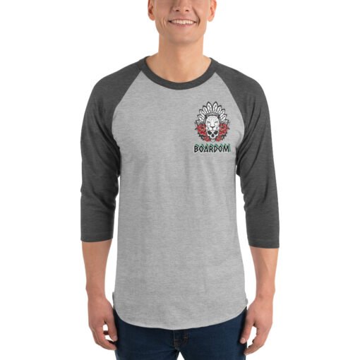 Buy Boardom Spirit Animal pocket 3/4 raglan sleeve t shirt Online at Best Prices - Image 8