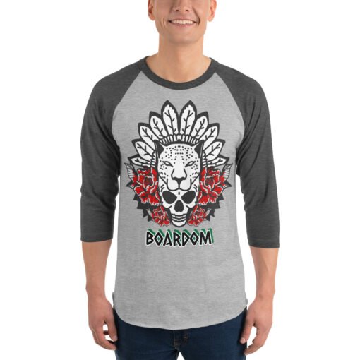 Buy Boardom Spirit Animal 3/4 sleeve raglan t shirt Online at Best Prices - Image 5