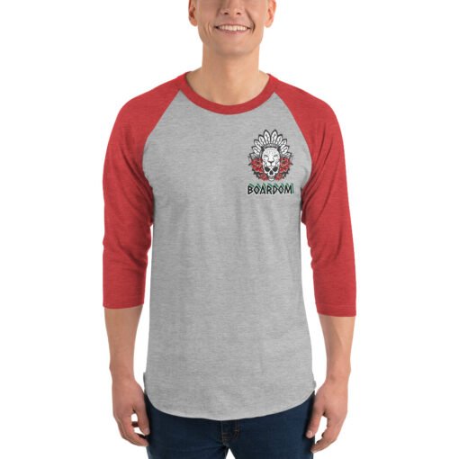 Buy Boardom Spirit Animal pocket 3/4 raglan sleeve t shirt Online at Best Prices - Image 7