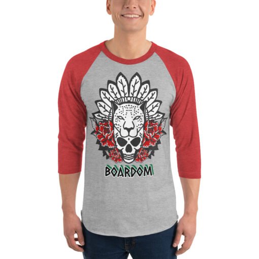 Buy Boardom Spirit Animal 3/4 sleeve raglan t shirt Online at Best Prices - Image 4