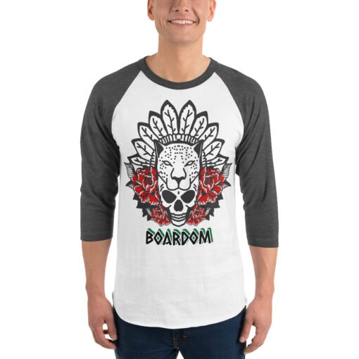 Buy Boardom Spirit Animal 3/4 sleeve raglan t shirt Online at Best Prices - Image 10