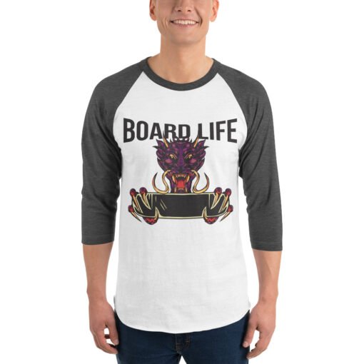 Buy Dragon 3/4 raglan long sleeve t shirt for men Online at Best Prices - Image 10
