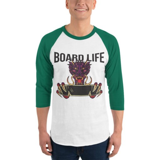 Buy Dragon 3/4 raglan long sleeve t shirt for men Online at Best Prices - Image 11