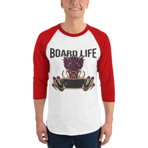 Buy Dragon 3/4 raglan long sleeve t shirt for men Online at Best Prices - Image 9