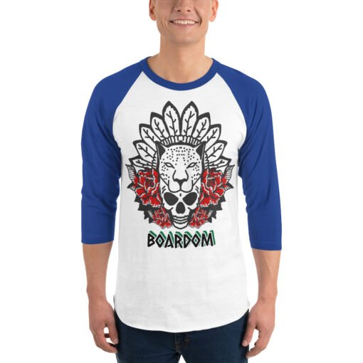 Buy Boardom Spirit Animal 3/4 sleeve raglan t shirt Online at Best Prices - Image 8