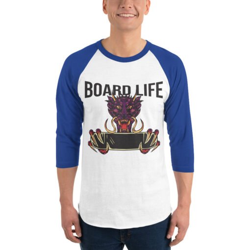 Buy Dragon 3/4 raglan long sleeve t shirt for men Online at Best Prices - Image 8