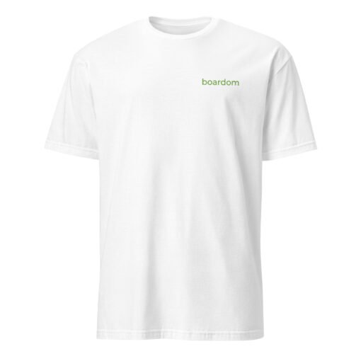 boardom Embroidered Short-Sleeve Unisex T-Shirt - Image 49