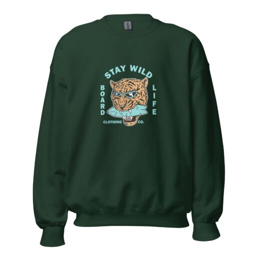 Board Life Stay Wild Unisex Sweatshirt - Image 13