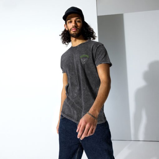Buy Boardom Shaka Embroidery Acid-Wash mens t shirt short sleeve Online at Best Prices - Image 3