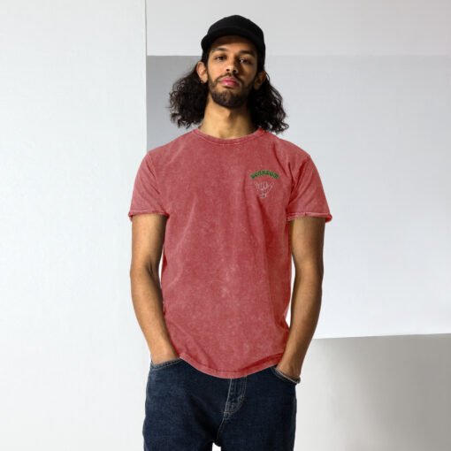 Buy Boardom Shaka Embroidery Acid-Wash mens t shirt short sleeve Online at Best Prices - Image 5