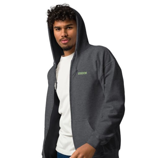 Buy Boardom have a nice ride heavy blend mens zip up hoodie Online at Best Prices - Image 3