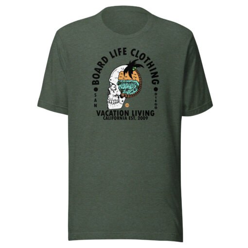 Buy Vacation Living Short-Sleeve classic men t shirt Online at Best Prices - Image 10