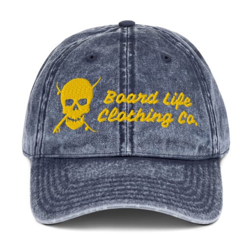 Board Life Clothing Co. Marked Script Vintage Cotton Twill Cap - Image 5