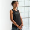 womens muscle tank black