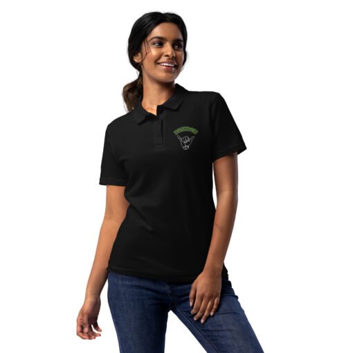 Boardom Women’s Embroidered Shaka polo shirt - Image 2