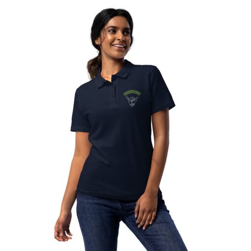 Boardom Women’s Embroidered Shaka polo shirt - Image 8