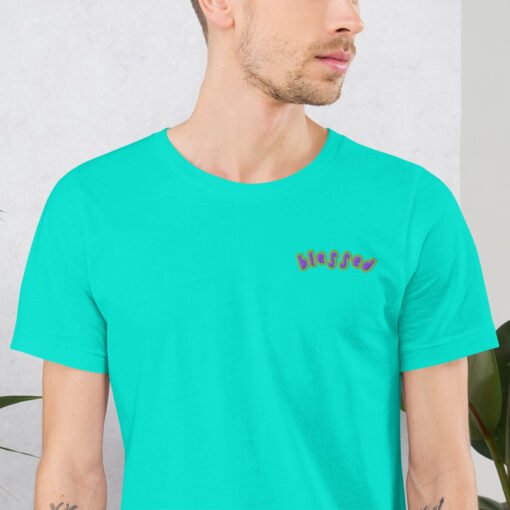 Blessed embroidered t shirt - Image 19